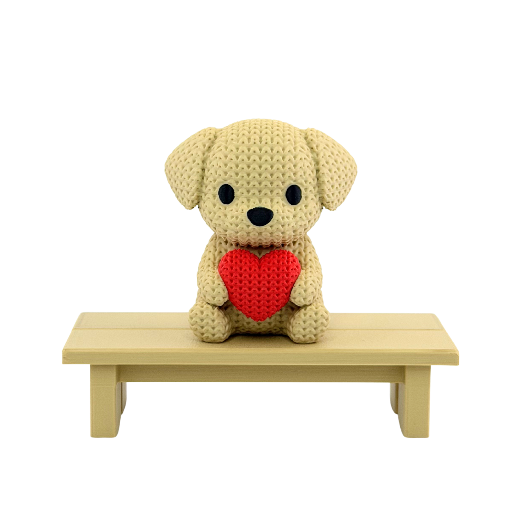 Strick Hund mit Herz