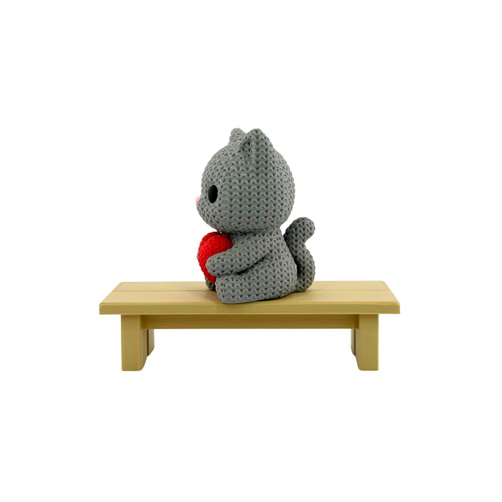 Strick Katze mit Herz