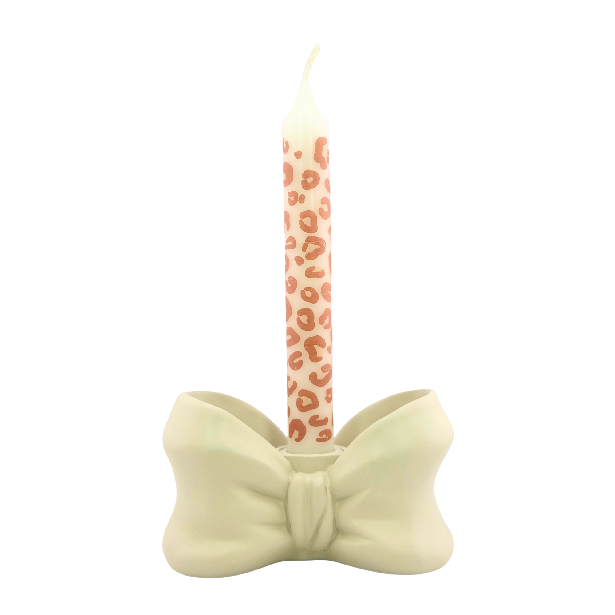 Kerzenhalter Schleife Ivory
