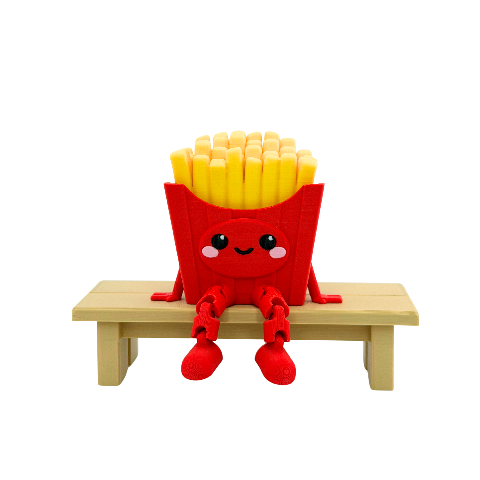 Pommes Männchen mit Gesicht