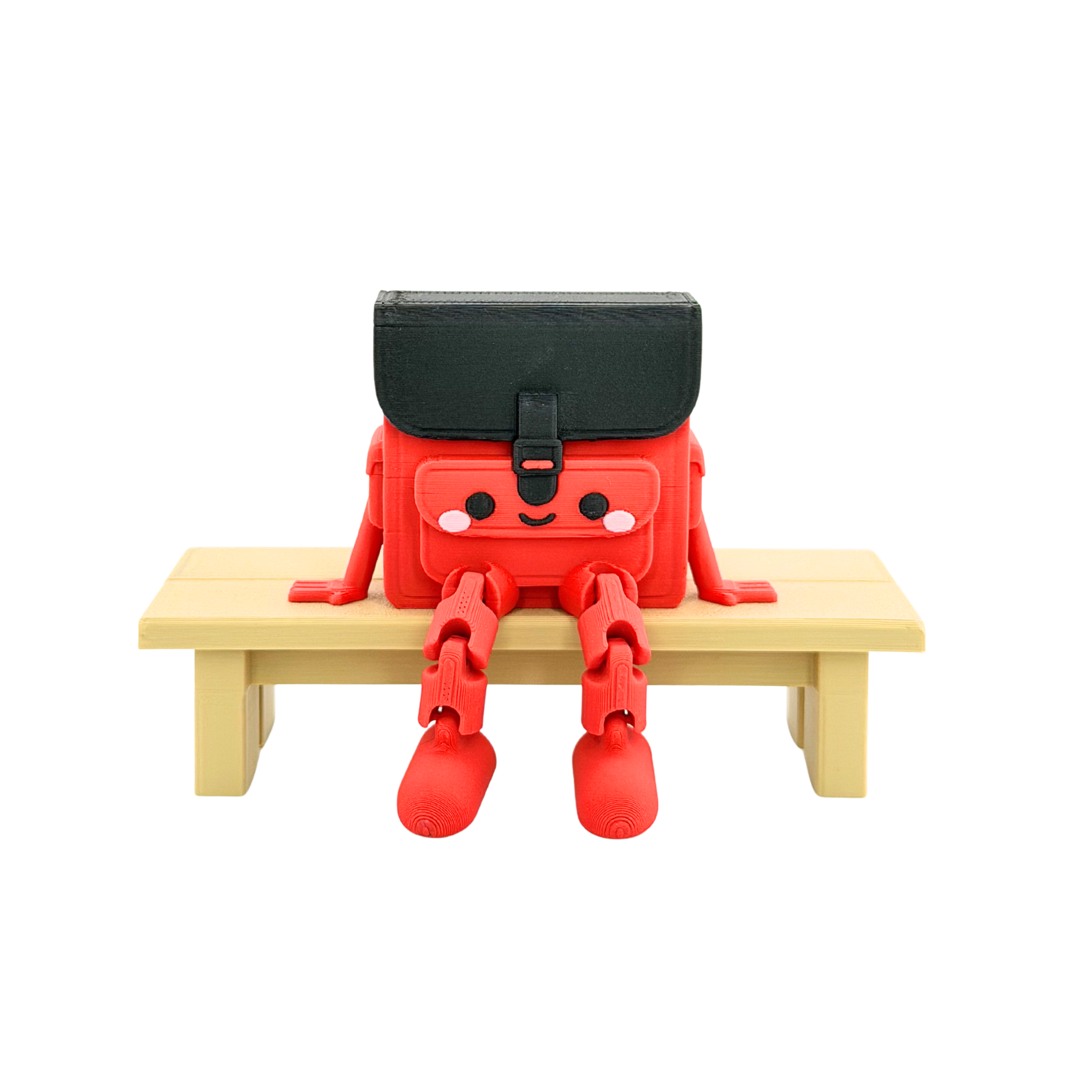 Tornister Männchen mit Gesicht