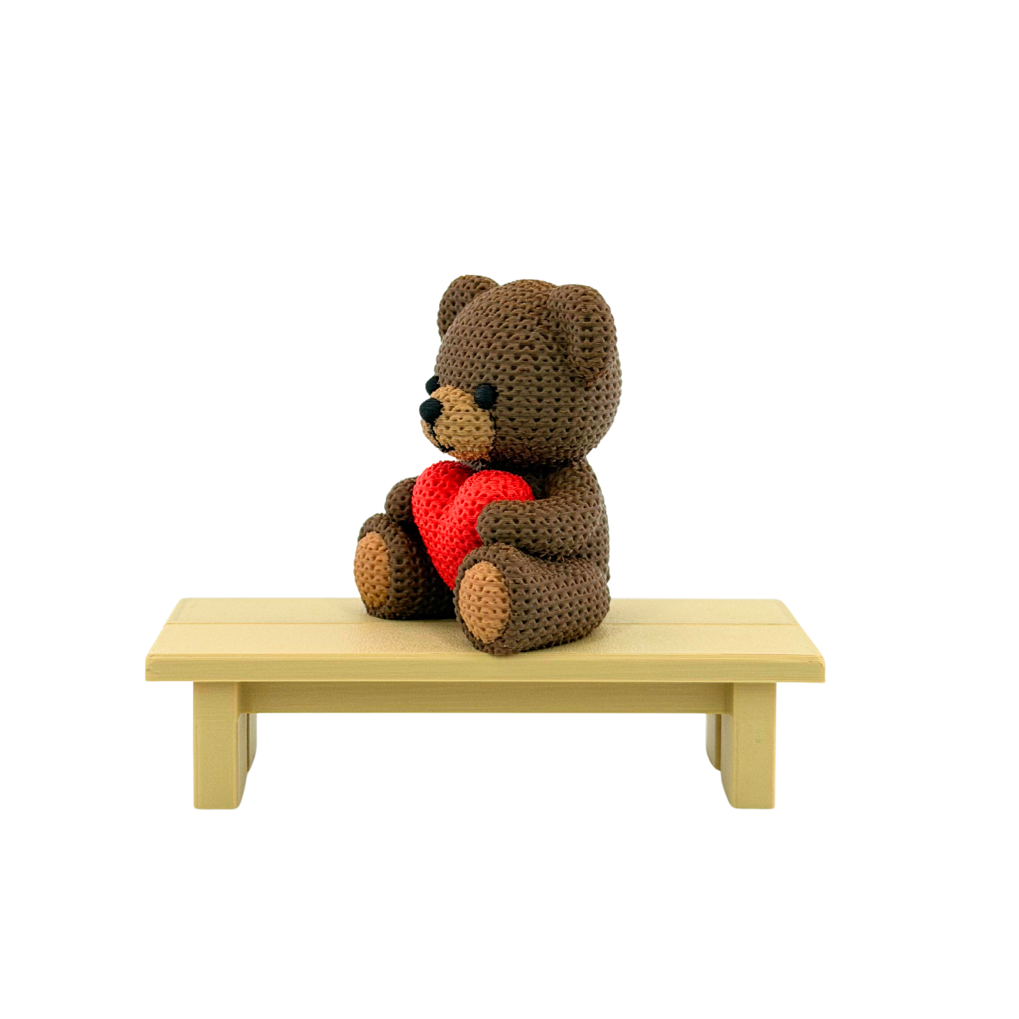Strick Teddy mit Herz