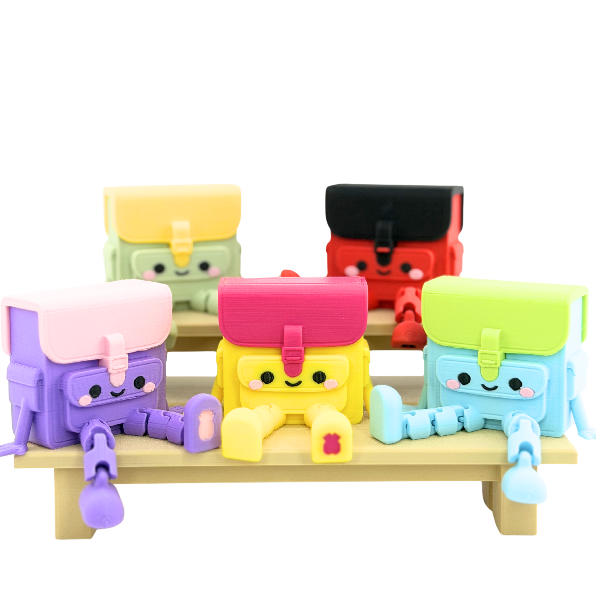 Tornister Männchen mit Gesicht