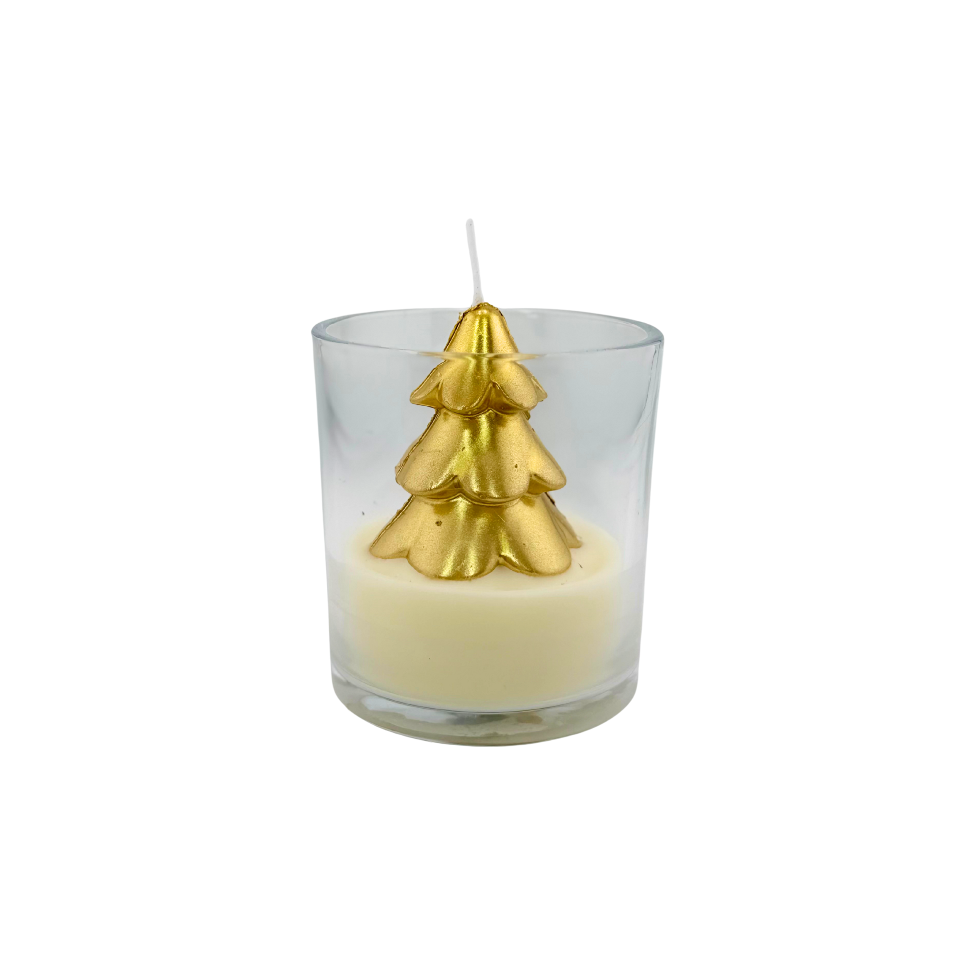 Golden Tree Candle im Glas – mit Geschenkbox