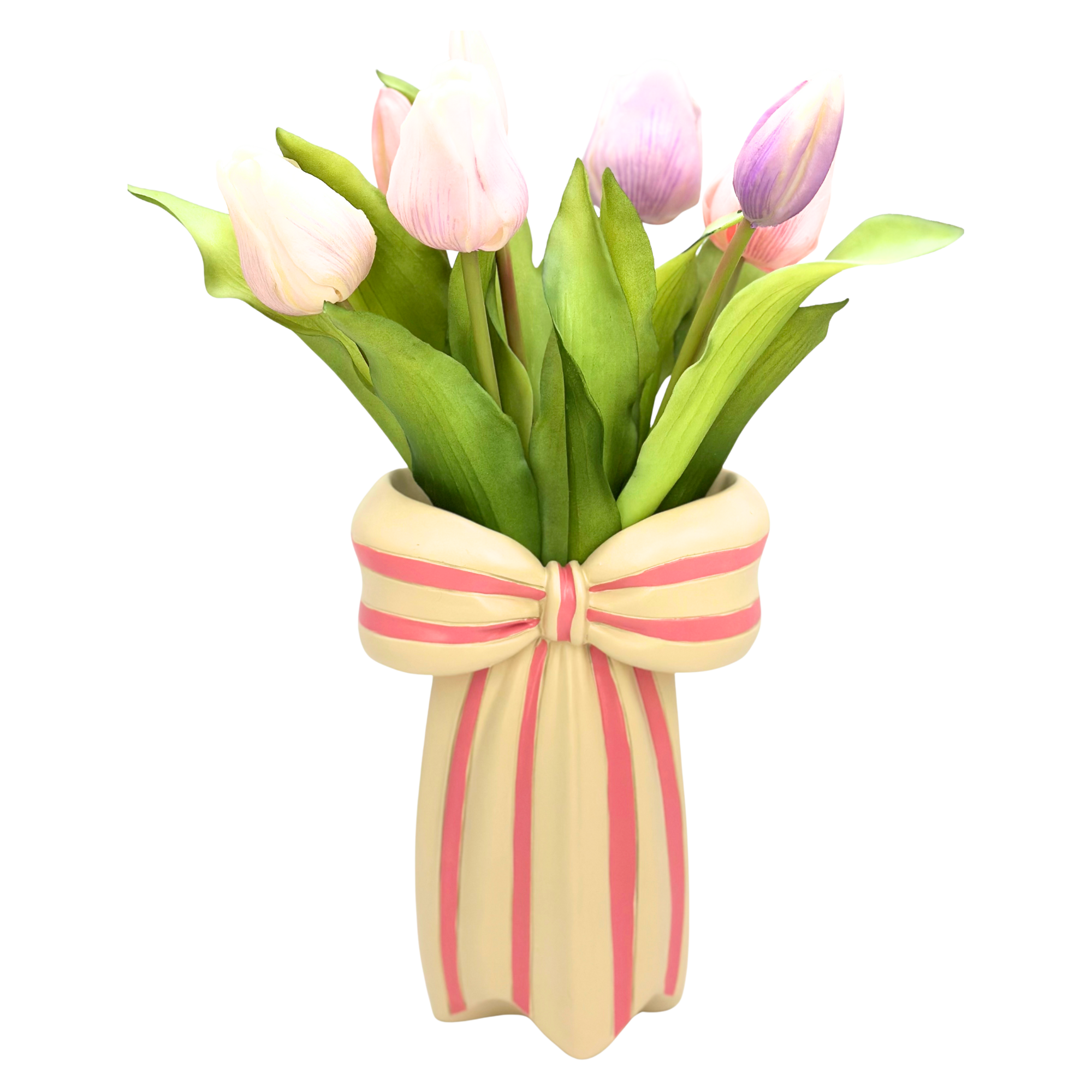 Keramikvase mit Schleifenoptik