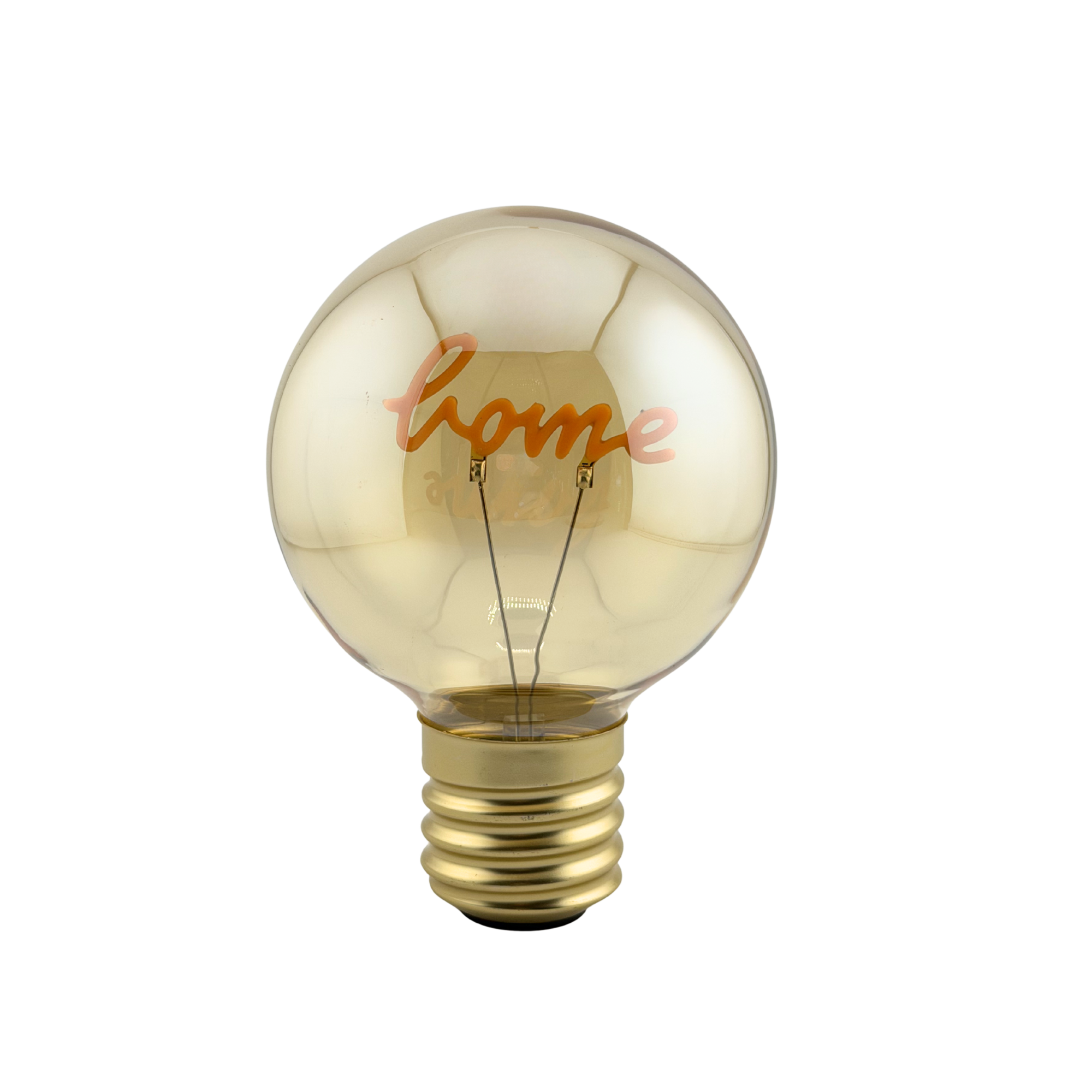 LED Dekoglühbirne mit Schriftzug USB Recharge