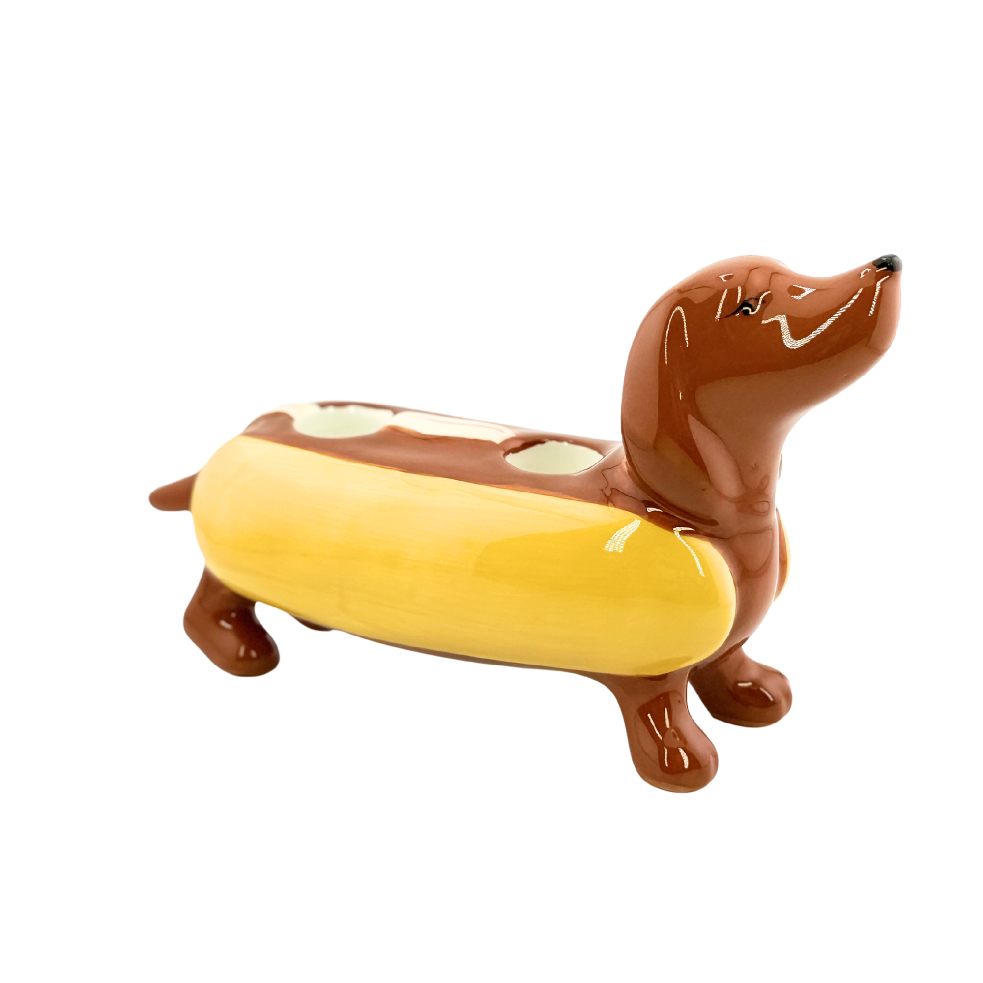 Hot Dog Kerzenständer – Dackel mit Humor 🐶🌭