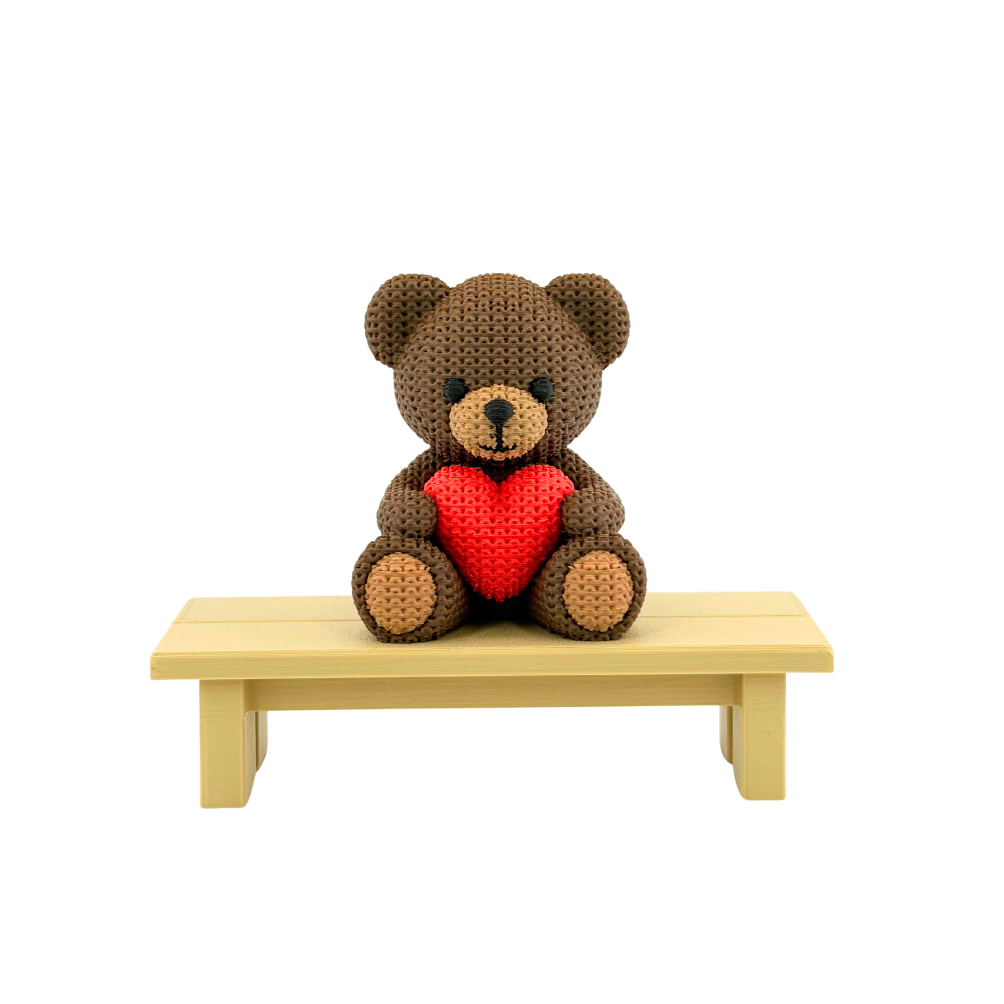 Strick Teddy mit Herz