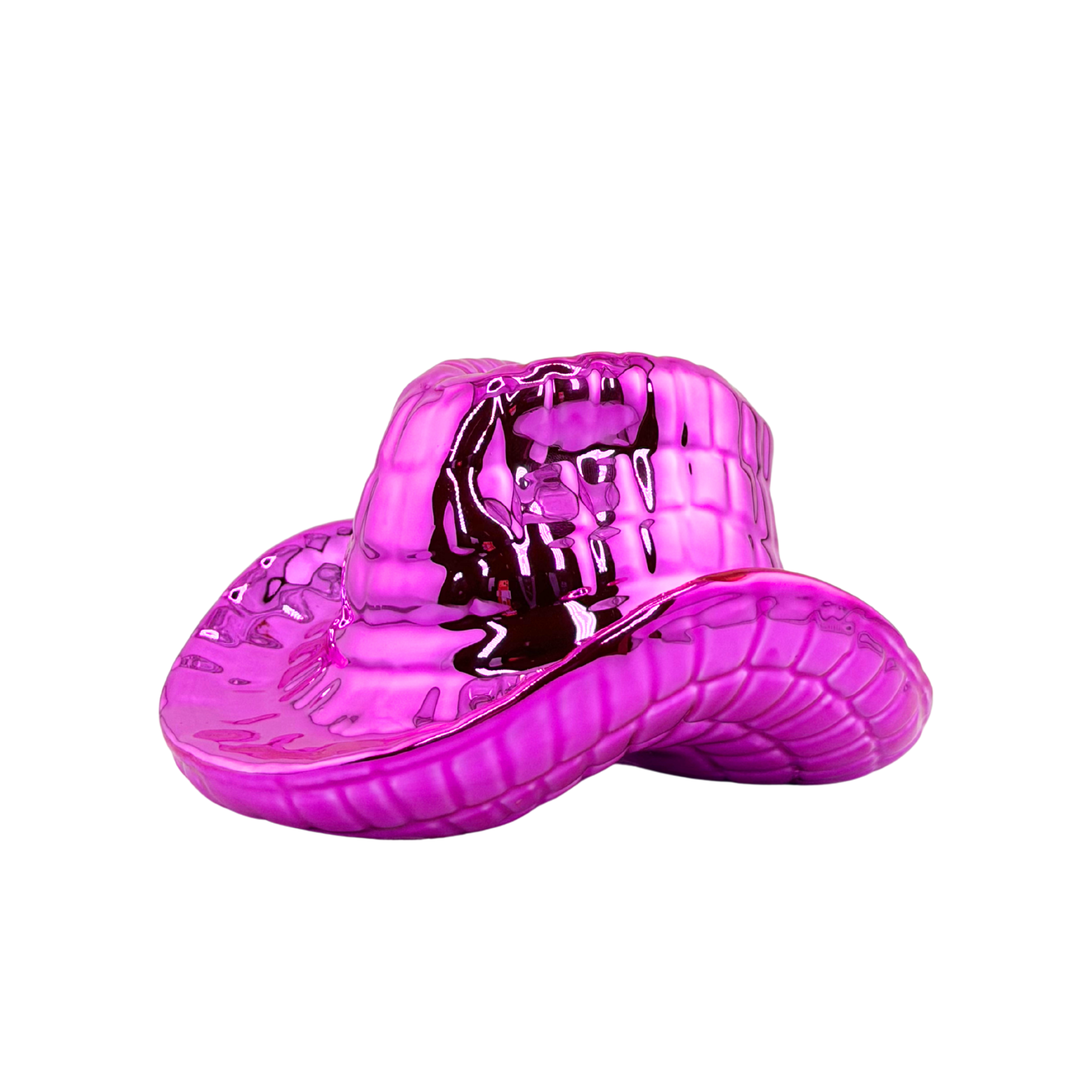 Kerzenhalter pinker Cowboyhut