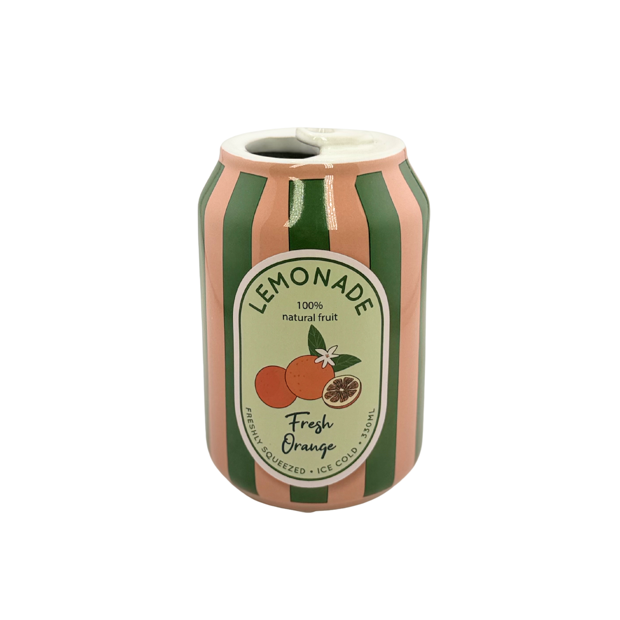 Dosen Vase „Fresh Orange”  Keramik-Vase im Retro-Dosendesign