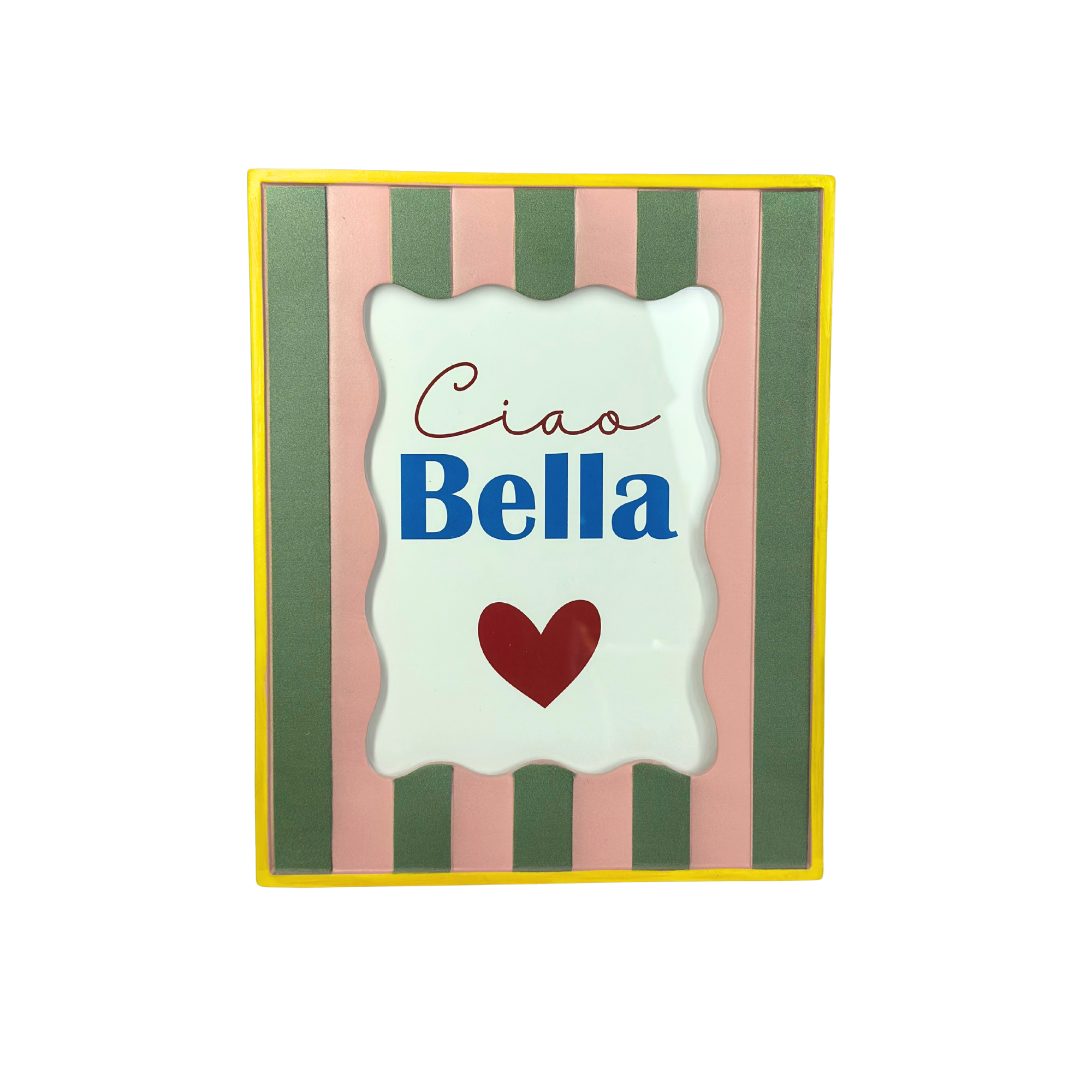 Bilderrahmen „Ciao Bella“ Retro-Chic mit Herz